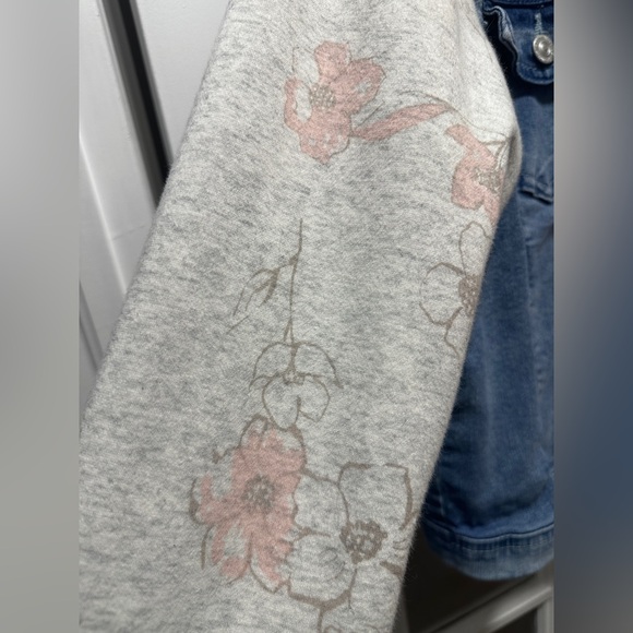 Wallflower Dreamer Knit-Sleeve Hooded Jean Jacket - Picture 7 of 11